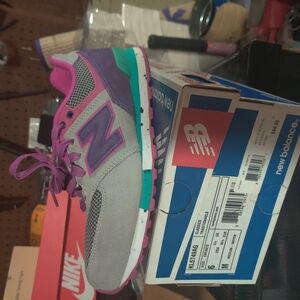 New Balance Purple and Gray Sneakers Classic Lifestyle Design